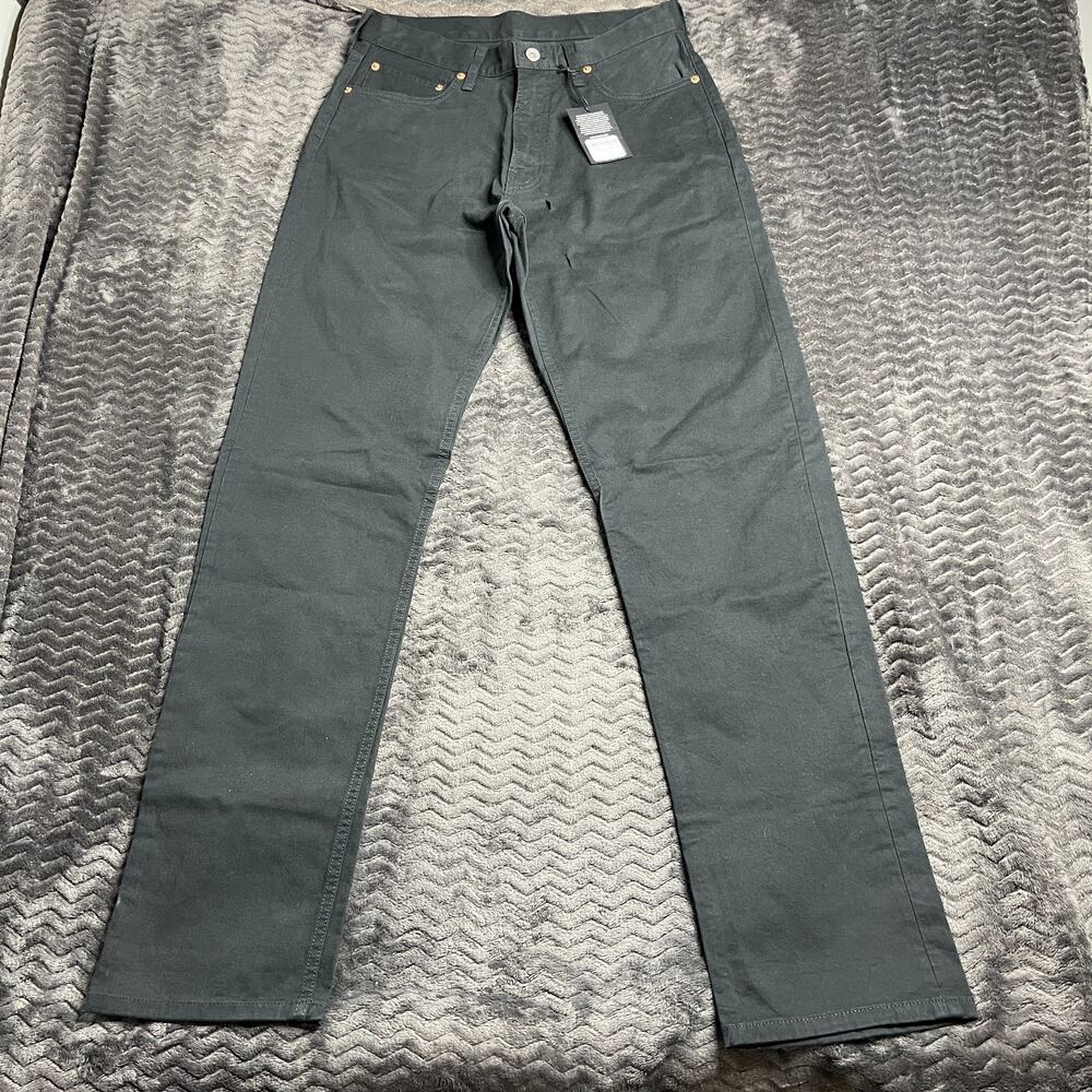 Buck Mason Soft Black Roper Twill Ford Standard Pant Size 30